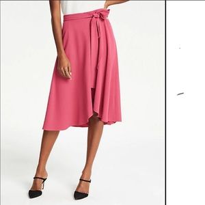 NWT Ann Taylor Tie Waist Wrap Skirt